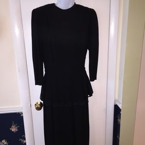 Antique 1930s crepe dress.